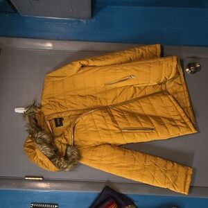 Ladies gold winter coats